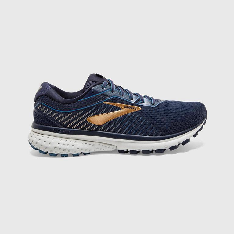 Tenis Brooks Ghost 12 - Zapatillas Para Correr En Asfalto Hombre - Azules (CDZY-59163)